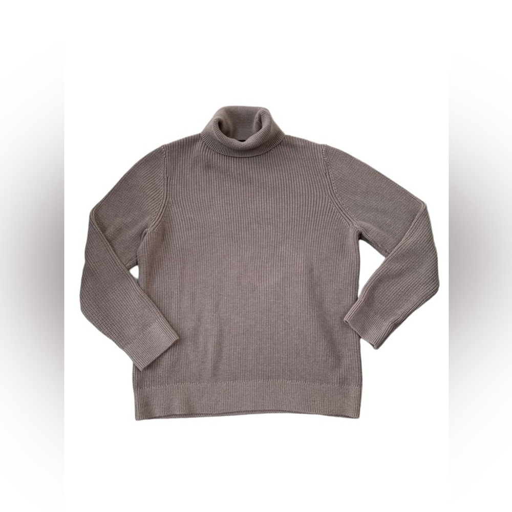 H&M Women’s Size Extra Large XL Chunky Brown Turtleneck Knit Sweater
